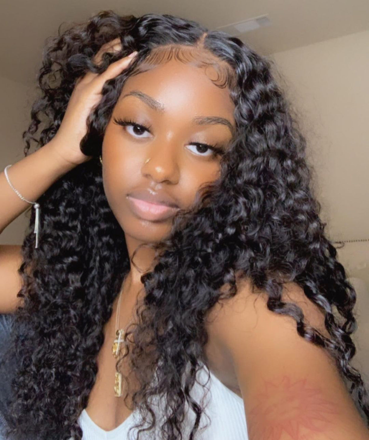 Jet Black Textured Wigs
